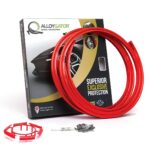 AlloyGator Exclusive Alloy Wheel Rim Protection Band System Set of 4 rings 12" to 24" (Red)
