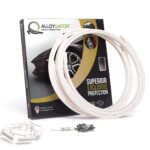 AlloyGator Exclusive Alloy Wheel Rim Protection Band System Set of 4 rings 12" to 24" (White)