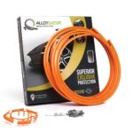 AlloyGator Exclusive Alloy Wheel Rim Protection Band System Set of 4 rings 12" to 24" (Orange)