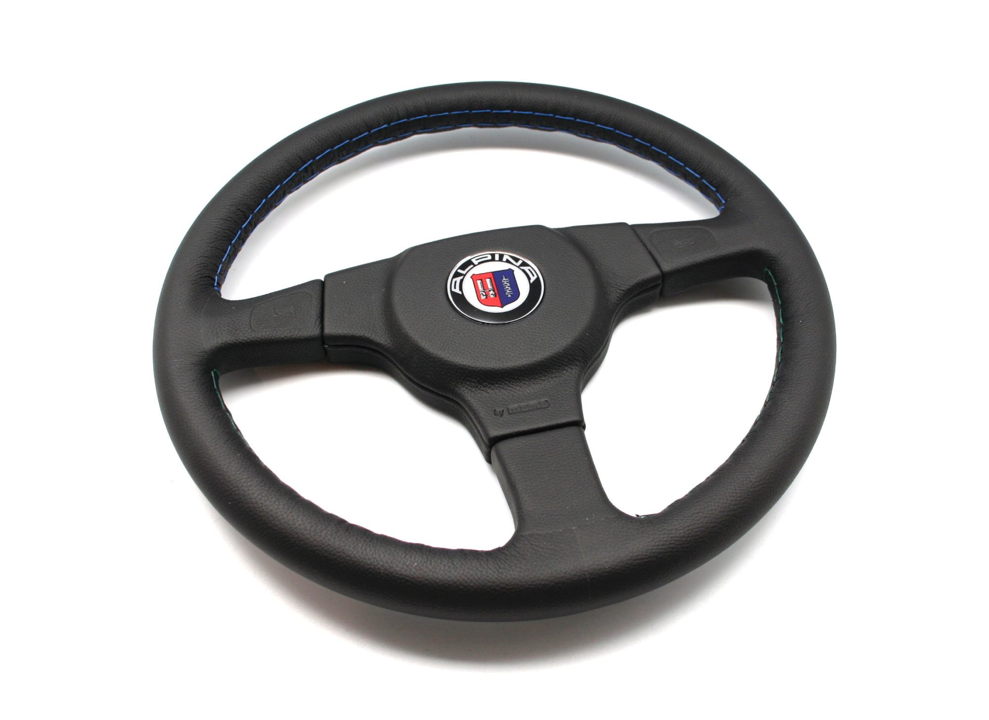 terrorista Excavación Madurar ALPINA 3 Spokes Black Leather 360mm Steering Wheel