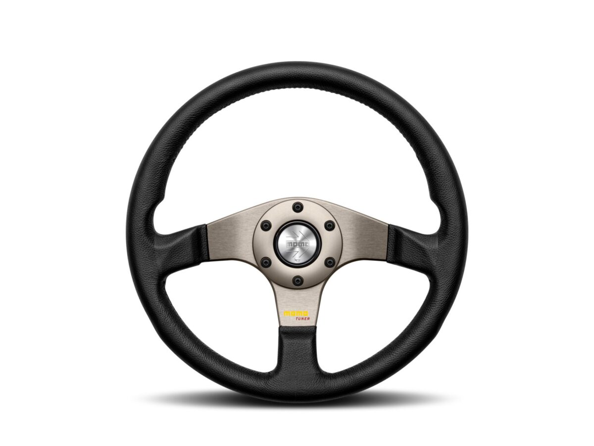 パーツ MOMO TUNER BLACK 320mm MOMO Tuner Black 320mm Steering Wheel