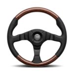 MOMO Dark Fighter Wood 350mm Steering Wheel