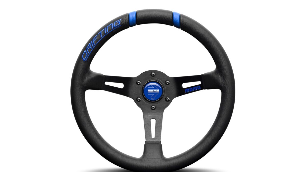 パーツ MOMO DRIFTING MOMO Drifting Blue 330mm Steering Wheel