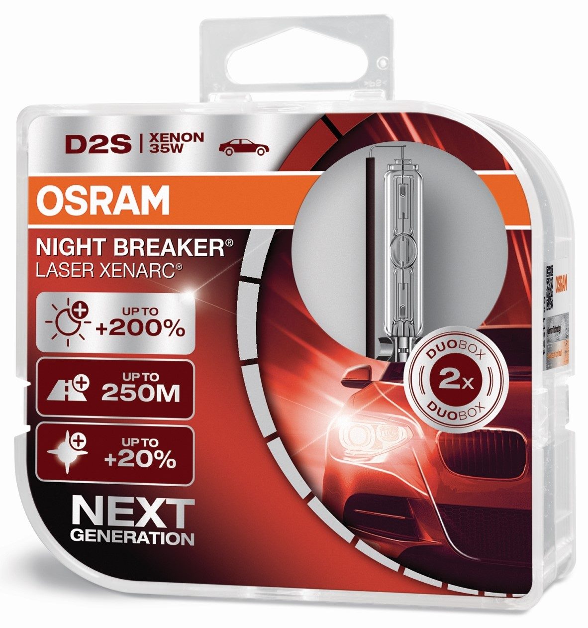 Osram D2S Xenon Lamp 35W Cool Blue Boost P32d-2 Duobox 
