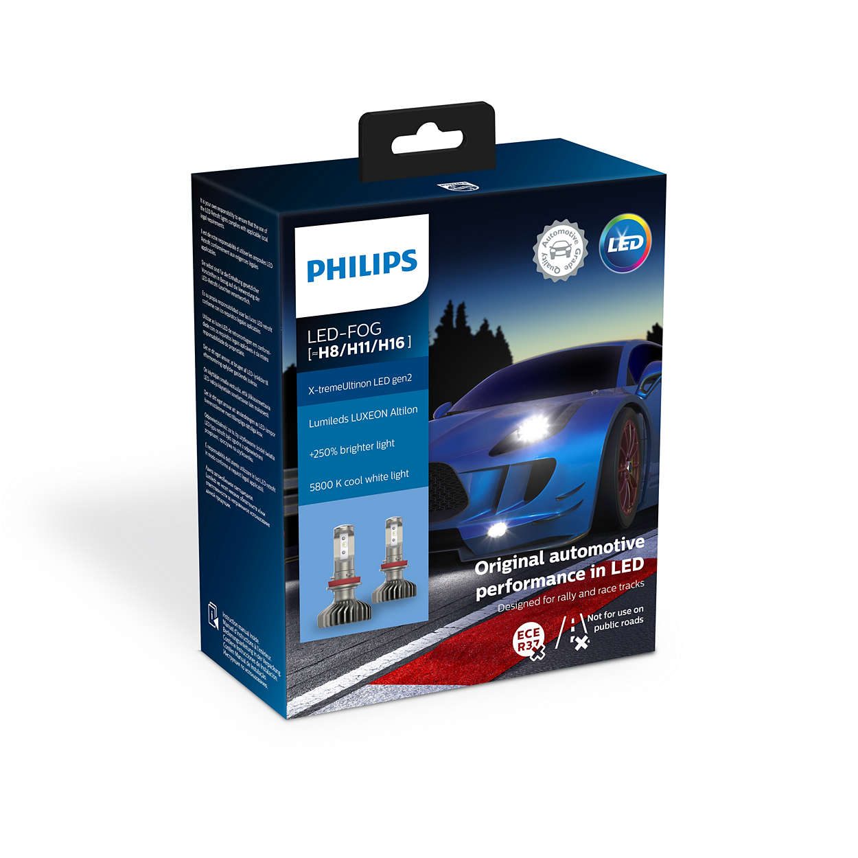 PHILIPS X-tremeUltinon LED gen2 5800K H8/H11/H16 Fog Light Bulbs