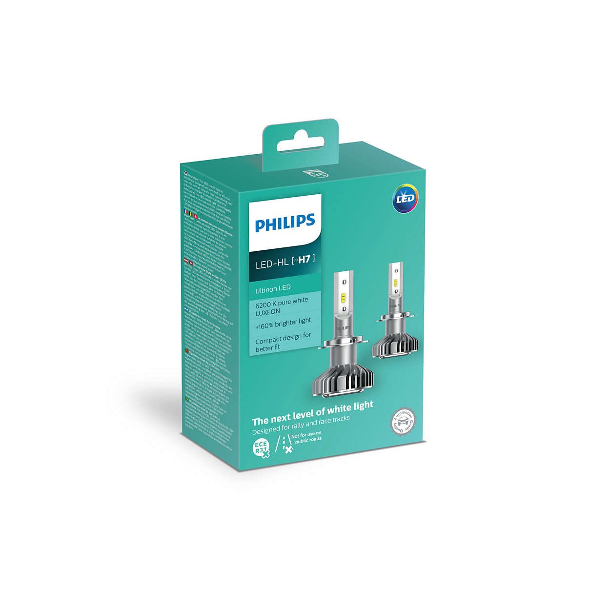 PHILIPS Ultinon LED 6200K H7 Bulbs