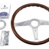 5049-36-3000-classic-3 NARDI ND Classic Steering Wheel 367mm - Mahogany Wood / Polished Spokes
