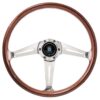 5049.36.3000w NARDI ND Classic Steering Wheel 367mm - Mahogany Wood / Polished Spokes