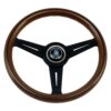 5061-33-2000 NARDI ND Classic Steering Wheel 330mm - Mahogany Wood / Black Spokes