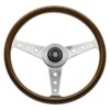 NARDI ND Classic Steering Wheel 360mm - Mahogany Wood / Polished Spokes