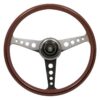 NARDI ND Classic Anni '60 Steering Wheel 360mm - Mahogany Wood / Polished Spokes