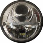 NCC Nolden 7" Gen2 (177mm) Sealed Beam Bi-LED Black Chrome Headlight