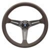 6069-35-7055 NARDI ND Deep Corn Revolution Steering Wheel 350mm - Brown Leather / Brown Spokes