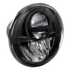 NCC Nolden 7" Gen1 (177mm) Sealed Beam Bi-LED Black Matte Headlight — Single Unit