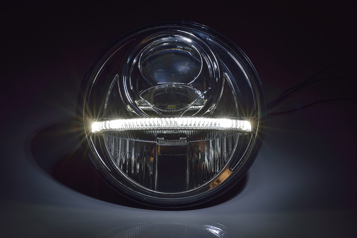 NCC Nolden 7 Gen2 (177mm) Sealed Beam Bi-LED Chrome Headlight