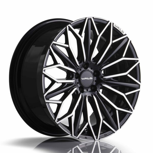 WALD 20" KAEDE Black Polished Casted 1PC Wheel