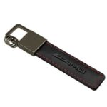 AMG Mercedes-Benz Traffic Red Leather Key Chain