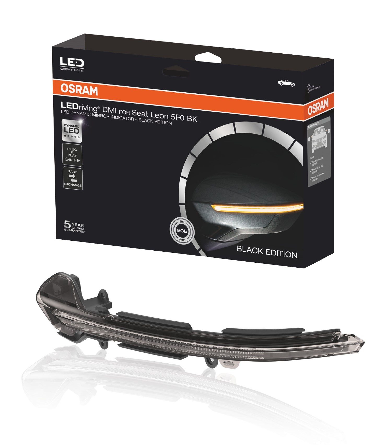 OSRAM LEDriving Dynamic Mirror Indicators for SEAT LEON, IBIZA