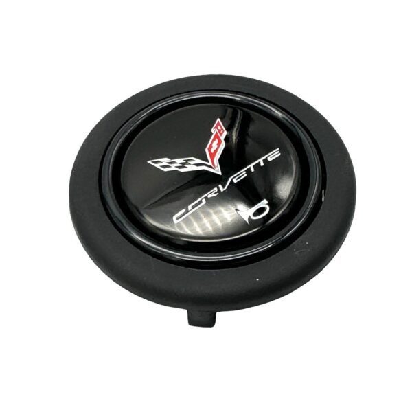Chevrolet Corvette Horn Button Corvette Steering Wheel Horn Push Button 58mm - Round Lip