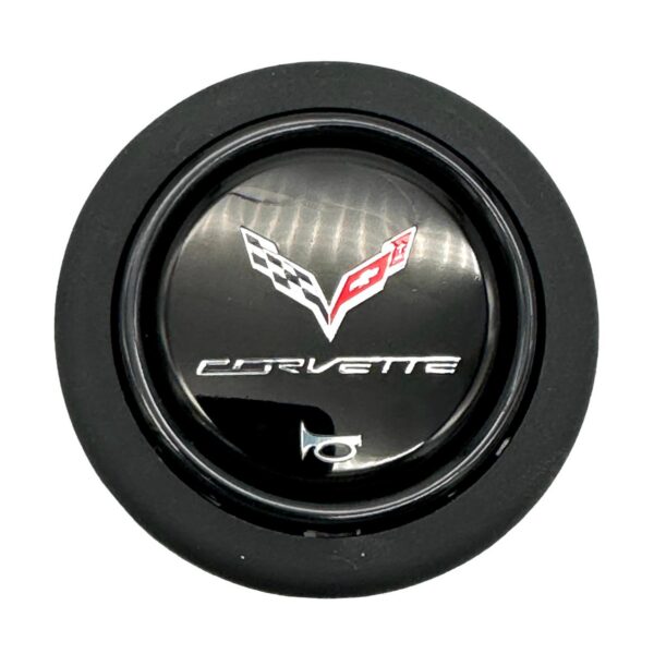 Chevrolet Corvette Horn Button_1 Corvette Steering Wheel Horn Push Button 58mm - Round Lip
