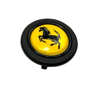 Ferrari Prancing Horse Steering Wheel Horn Push Button 58mm - Round Lip