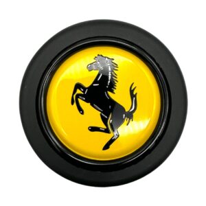 Ferrari Prancing Horse Steering Wheel Horn Push Button 58mm - Round Lip