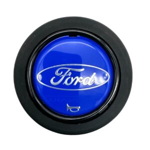 Ford Blue Steering Wheel Horn Push Button 58mm - Round Lip