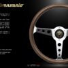 MOMO INDY Anniversario 60 YEARS - Product News 15 MOMO Indy ANNIVERSARIO Steering Wheel 350mm - Wood Polished Spokes