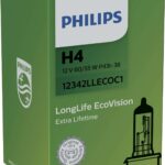 H4 12V 60/55W P43t LongLife EcoVision 1 pc. Philips