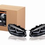 Headlights LEDriving Xenarc CHROME for Golf VI LED daytime running lights and D8S Xenon 2 pieces OSRAM