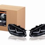 Headlights LEDriving Xenarc BLACK for Golf VI LED daytime running lights and D8S Xenon 2 pieces OSRAM