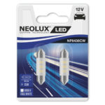 LED 12V 0.5W SV8.5-8 36mm 6000K Cold White Blister 2 pcs. NEOLUX