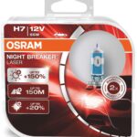 H7 12V 55W PX26d NIGHT BREAKER® LASER +150% more brightness 2 pieces OSRAM