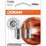 T4W 12V 4W BA9s 2 pieces blister OSRAM