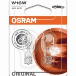 W16W 12V 16W ​​W2.1x9.5d 2 pieces blister OSRAM