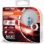 H11 12V 55W PGJ19-2 NIGHT BREAKER® LASER +150% more brightness 2 pieces OSRAM