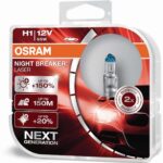 H1 12V 55W P14.5s NIGHT BREAKER® LASER +150% more brightness 2 pcs OSRAM