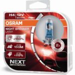 H4 12V 60/55W P43t NIGHT BREAKER® LASER +150% more brightness 2 pieces OSRAM