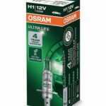 H1 12V 55W P14.5s ULTRA LIFE 4 year warranty 1pc. OSRAM folding box