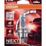 H4 12V 60/55W P43t NIGHT BREAKER® LASER +150% more brightness 1 pc. Blister OSRAM
