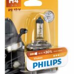 H4 12V 60/55W P43t Vision +30% 1 piece blister Philips