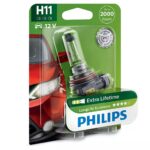 H11 12V 55W PGj19-2 LongerLife ECOVision blister 1 piece. Phillips