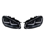 Headlights LEDriving Xenarc BLACK for Golf VI LED daytime running lights and D8S Xenon 2 pieces OSRAM