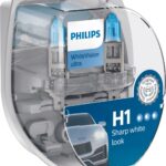 H1/W5W 12V 55W P14.5s WhiteVision Ultra 2 pcs. Philips