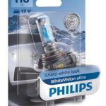 H8 12V 35W PGJ19-1 WhiteVision Ultra 1pc. Phillips