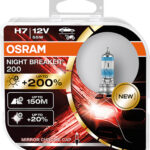 H7 12V 55W PX26d NIGHT BREAKER® 200 up to 200% more light 2 pieces OSRAM