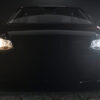 Light comparison Front Shot Non LED vs LEDriving XTR LEDriving® XTR H7 12V 18W PX26d 6000K Cool White 2pcs NO ECE OSRAM