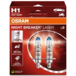 H1 12V 55W P14.5s NIGHT BREAKER® LASER +150% more brightness 2 pcs OSRAM