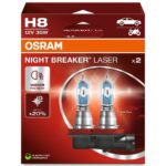H8 12V 35W PGJ19-1 NIGHT BREAKER® LASER +150% more brightness 2 pcs OSRAM