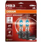 HB3 12V 60W P20d NIGHT BREAKER® LASER +150% more brightness 2 pieces OSRAM